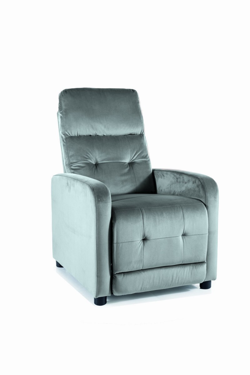 Кресло SIGNAL OTUS Velvet Bluvel 14 раскладное (серый)