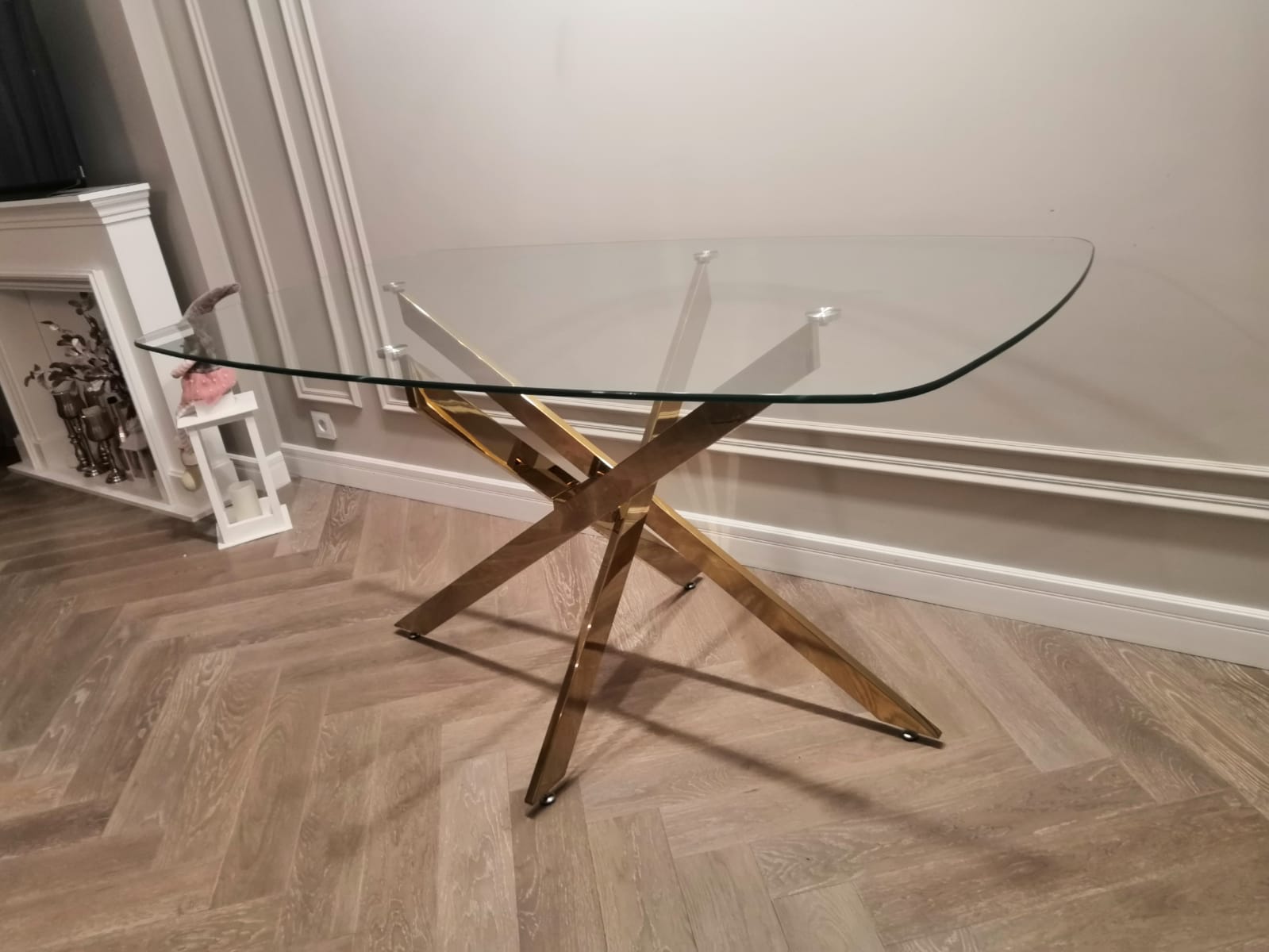 Стол обеденный Элис Рэк DT2850А,160х90х75 см, прозрачный
